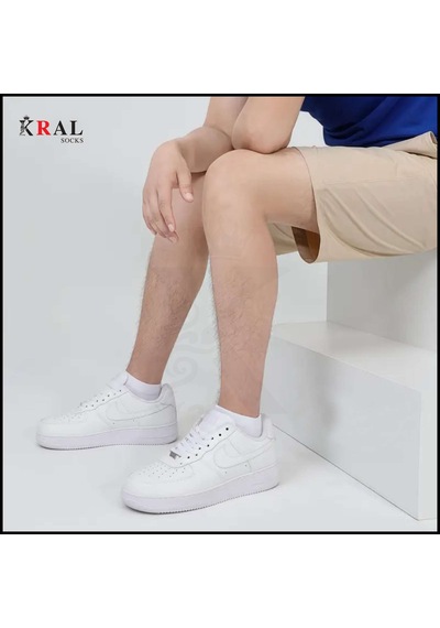 Kadın - Erkek 20 Çift Düz Desen Ekonomik Bilek Boy Patik Çorap