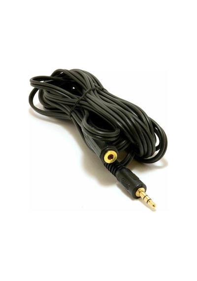 5M Aux Stereo 3.5Mm Ses Kulaklık Uzatma Kablosu Altın Uç 5 Metre