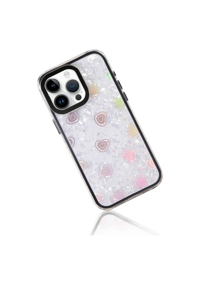 Apple iPhone Uyumlu, 15 Pro Lumi Desenli Kapak - Siyah