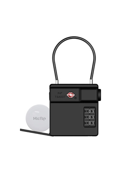 Micflip P25 Tsa Kilit Ve Find My Takip Özellikli Valiz Seyehat Kiliti Siyah