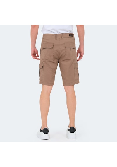 Slazenger EARNINGS Erkek Cepli Kargo Toprak Şort