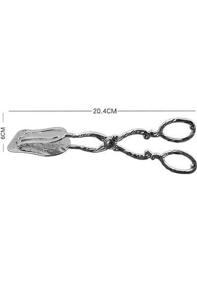 Çinko Alaşım 20cm Mutfak Biftek Barbekü Ekmek Pasta Maşası Cin630