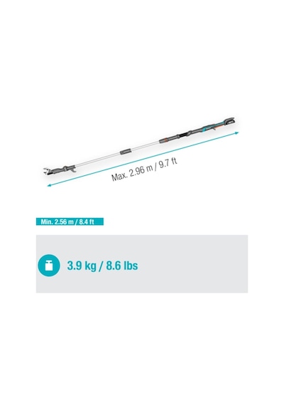Gardena 14774-20 Akülü Teleskopik Yüksek Dal Makası Highcut 250/18v P4a Set
