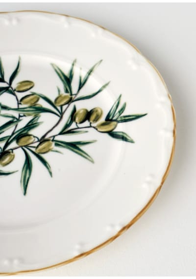 Bella Maison Olive Porselen 26 Parça 6 Kişilik Kahvaltı Takımı Yeşil Yeşil