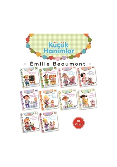 Küçük Hanımlar 10 Kitap Mukavva Sert Sayfalar Ilk Hikaye Seti