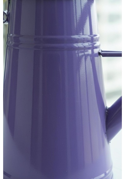 Stella 3 Litre Metal Çiçek Bahçe Sulama Kabı Modern Dekoratif Çok Amaçlı Sulak Mor