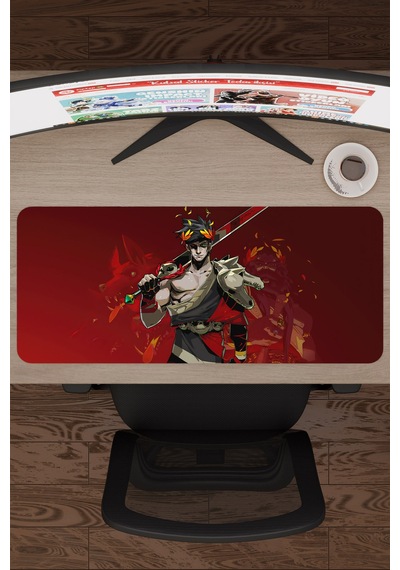 Hades Kaymaz Dikişli Kauçuk Oyuncu Mousepad V2 - 70x30 Xl Gaming Mouse Pad Fare Altlığı
