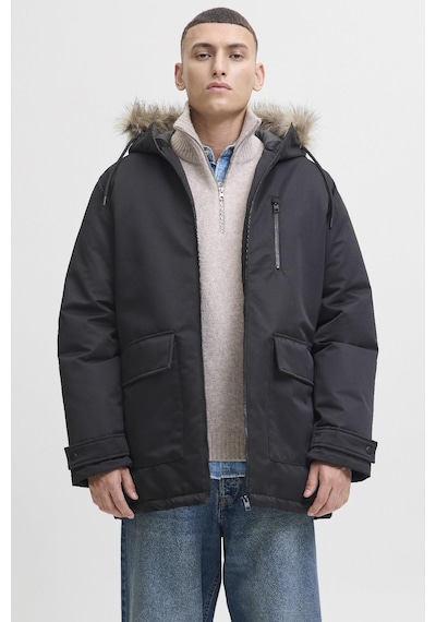 Jack & Jones Jjcharlıe Detachable Faux Fur Parka Erkek Kürk Detaylı Parka - Şık Ve Fonksiyonel Siyah Jack & Jones Jjcharlıe Detachable Faux Fur Parka Erkek Kürk Detaylı Parka - Şık Ve Fonksiyonel Siyah