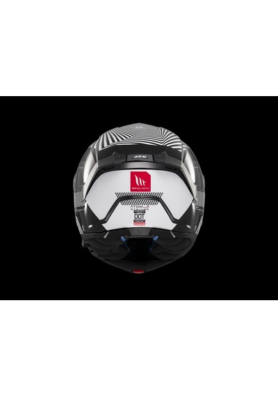 Mt Helmets Mt Atom 2 Strange B2 Çene Açılır Kask Siyah Beyaz