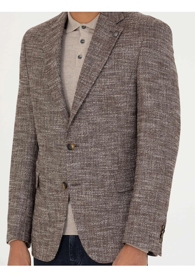 Pierre Cardin Kahverengi Slim Fit Ceket G021gl002.000.1767841.vr029 Kahverengi