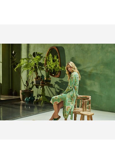 Pip Studio Yeşil Viscose Kimono