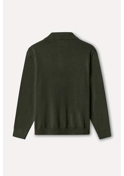 Mudo Erkek Erkek Haki Polo Yaka Kazak 1272628