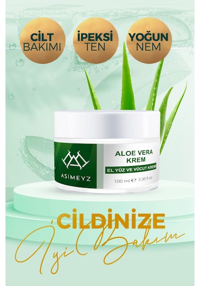 Asimeyz Nemlendirici ve Yatıştırıcı Aloe Vera Krem 100 ML