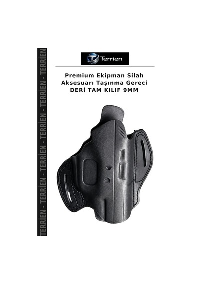Premium Ekipman  Aksesuarı Taşınma Gereci Deri Tam Kılıf 9mm