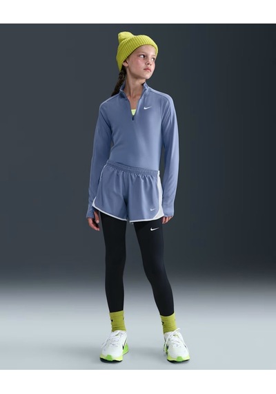 Nike Fd2853-499 Dri-fıt Uzun Kollu Çeyrek Fermuarlı Kız Çocuk Üstü - Lila