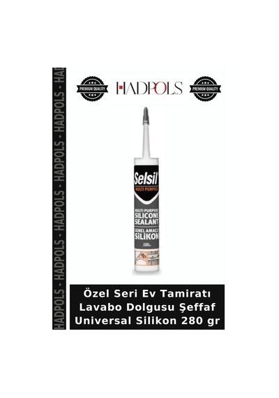 Özel Seri Ev Tamiratı Lavabo Dolgusu Şeffaf Universal Silikon 280 Gr