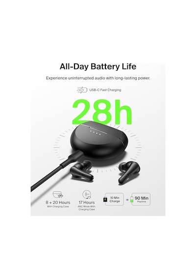 Belkin AUC015 Bluetooth 5.4 Kulak İçi Kulaklık