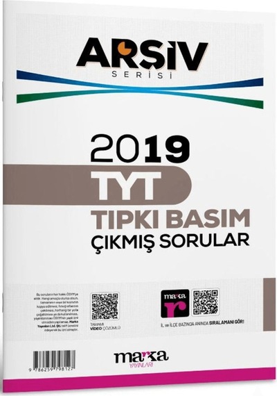 2019 Tyt Arşiv Serisi Tıpkı Basım Çıkmış Sorular Tamamı Video Çözümlü / 9786259798127