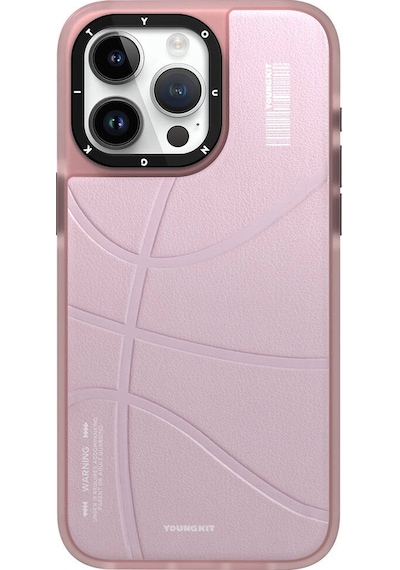 Apple Uyumlu iPhone 15 Pro Max Kılıf Magsafe Şarj Özellikli Youngkit Backboard Serisi Leather Siyah