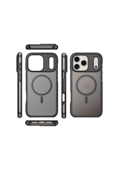 Buff Apple Uyumlu iPhone 17 Pro Max Magsafe Air Bumper Kılıf Siyah