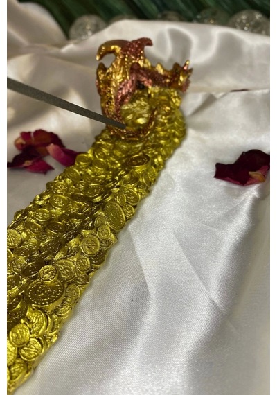 Ejderha Dragon Para Bereket Çubuk Tütsülük Gold