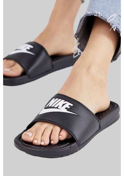 Nike Futura Benassi Slide Black Kadın Siyah Terlik Tek Bantlı Siyah