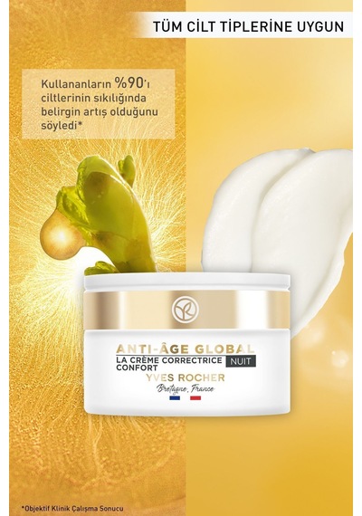 Yves Rocher Global Gençleştirici Yenileyici Gece Kremi-50 ML