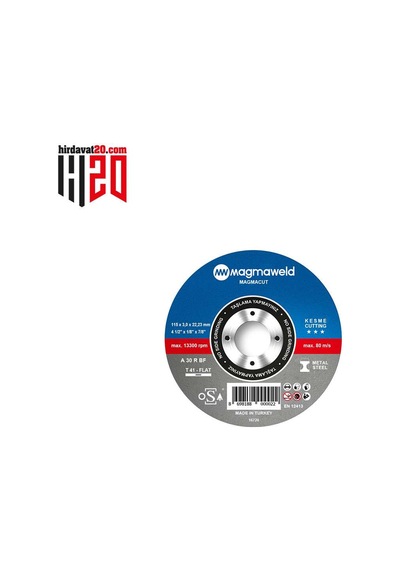 Magmaweld Magmacut Kesme Taşı Düz 115x3.0x22 MM-813m111531-nk