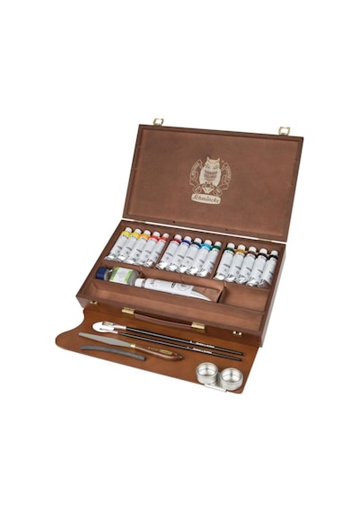 Schmincke : Norma Professional Yağlı Boya Seti 15 X 35 Ml Ahşap Kutu + White 120 Ml