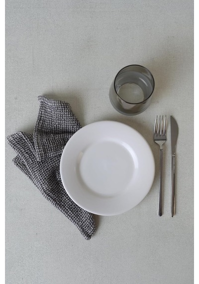 Beyaz Linda Pasta Tabağı 19 Cm 6 Adet 006 Çok Renkli