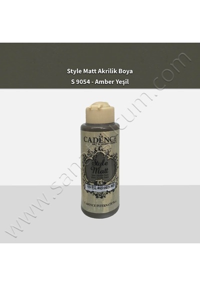 Cadence Style Matt Akrilik Boya 120 Ml. S9054 Amber Yeşil