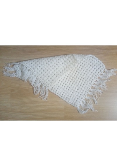 El İşi Pamuklu Banyo Lifi,el Örgüsü Beyaz Duş Lifi 25x34cm Çok Renkli