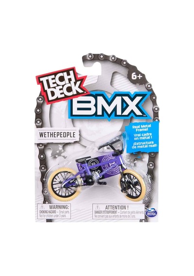 Tech Deck Bmx Bisikleti Wethepeople Mor Gerçek Metal Çerçeve Parmak Bisiklet Oyuncak Model 12