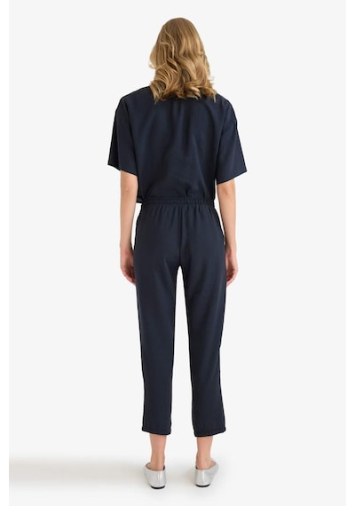DeFacto Straight Fit Çift Cepli Yüksek Bel Düz Paça Modal Kumaş Pantolon E5962AX25SPNV100