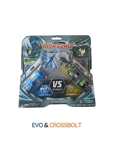 Monsuno Lisanslı Vs 2 Li Fusion Figür 3'lü Set Longfang & Hydro / Evo & Crossbolt / Airswitch & Shadowhornet Tek Beden