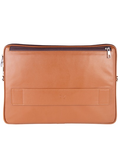 2k S.deri Laptop Çantası,tablet Çantası,14'' İnç,vegan,omuz Ve Valiz Askılı,aksesuar Ve Evrak Cepli,25.5 36 2 Cm.,taba