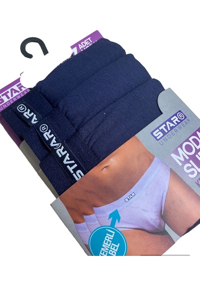 Epilons Zenvial Star 109 Erkek 3'lü Modal Slip Zenviall2 Lacivert