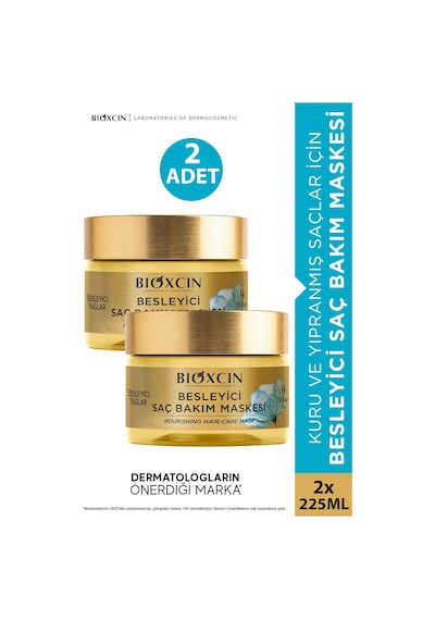Bioxcin Besleyici Saç Bakım Maskesi 225 Ml 2 Adet