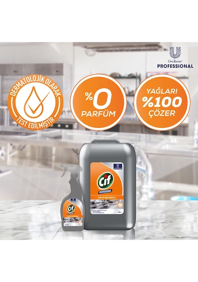 Cif Yağ Çözücü Pro Yağ Çözücü Sprey 750 Ml 3 Adet