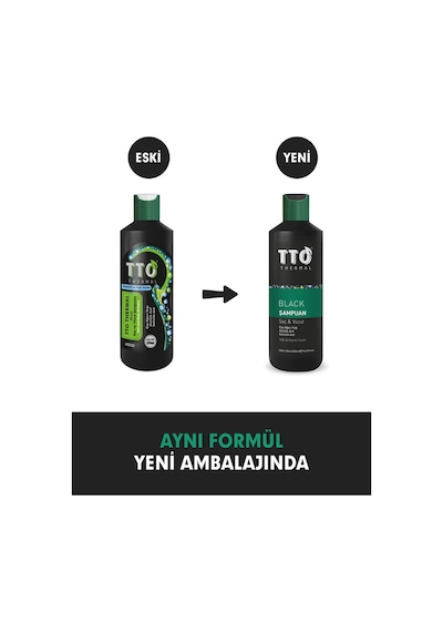 Tto Thermal Black Saç ve Vücut Şampuanı 500 ML