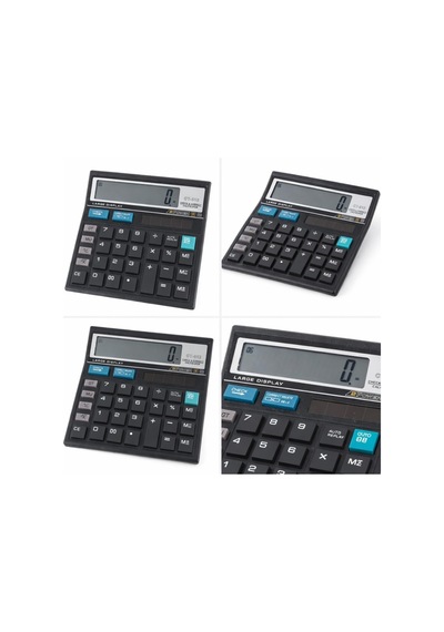 Ct-512 Masaüstü Hesap Makinesi, Büyük Ekran, Check & Correct Özellikli, Çift Güç Kaynağı, Siyah Diğer