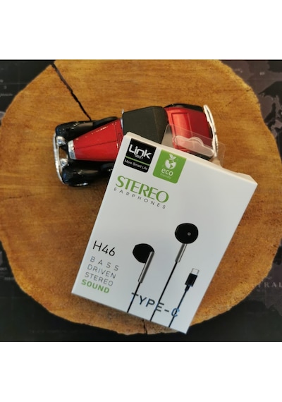 Linktech H46 Type-C Stereo Kablolu Kulak İçi Kulaklık
