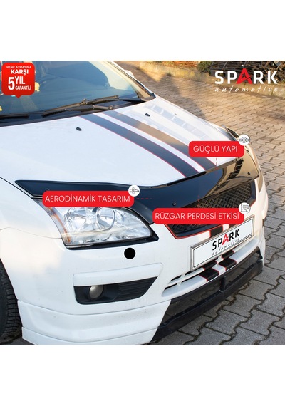 Ford Focus 2005-2008 Yıl Aralığı Uyumlu Kaput Rüzgarlığı 3mm