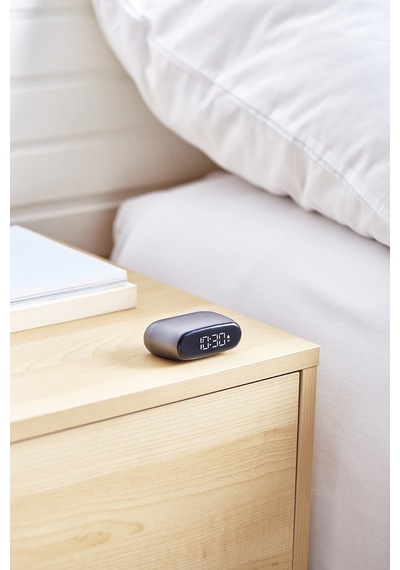 Lexon Minut Alarm Saat Metalik Gri