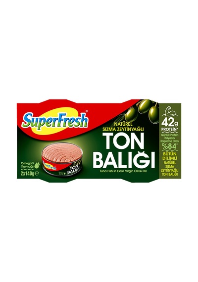 Superfresh Zeytinyağlı Ton Balığı 2x140 G - 2 Adet Tarı