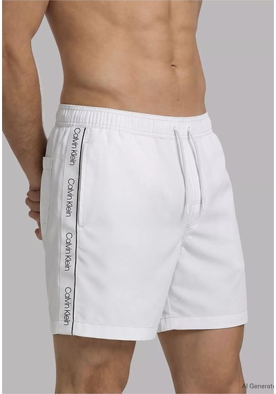Calvin Klein Erkek Regular Fit Yanları Logo Şeritli Beyaz Deniz Şortu Lv00n61002-100-13402 Beyaz Calvin Klein Erkek Regular Fit Yanları Logo Şeritli Beyaz Deniz Şortu Lv00n61002-100-13402 Beyaz