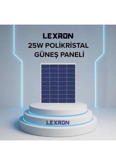 Lexron 25w Polykristal Güneş Paneli