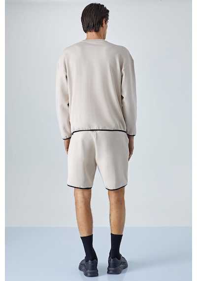 Grımelange Plemon Erkek Bisiklet Yaka Uzun Kol Baskı Detaylı Oversize Taş Rengi Sweatshirt Taş Rengi Grımelange Plemon Erkek Bisiklet Yaka Uzun Kol Baskı Detaylı Oversize Taş Rengi Sweatshirt Taş Rengi