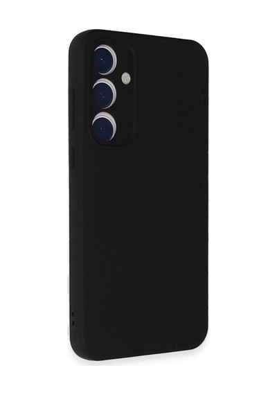 Samsung Galaxy Uyumlu - A55 5g Kılıf Nano İçi Kadife Silikon - Siyah