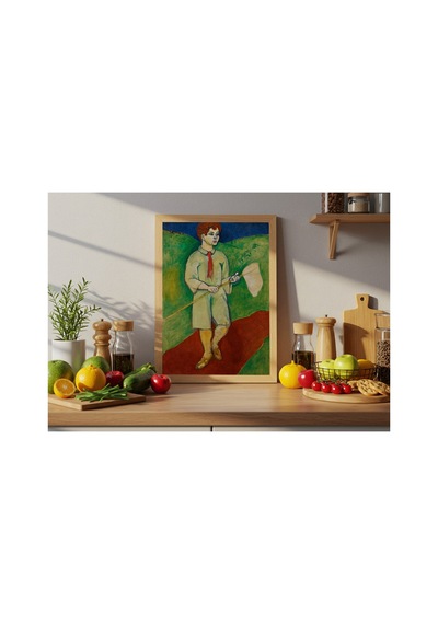 Modern Sanat Matisse Kelebek Ağlı Çocuk Çerçevesiz Poster 21x30 Cm A4 Tablo Modern Sanat